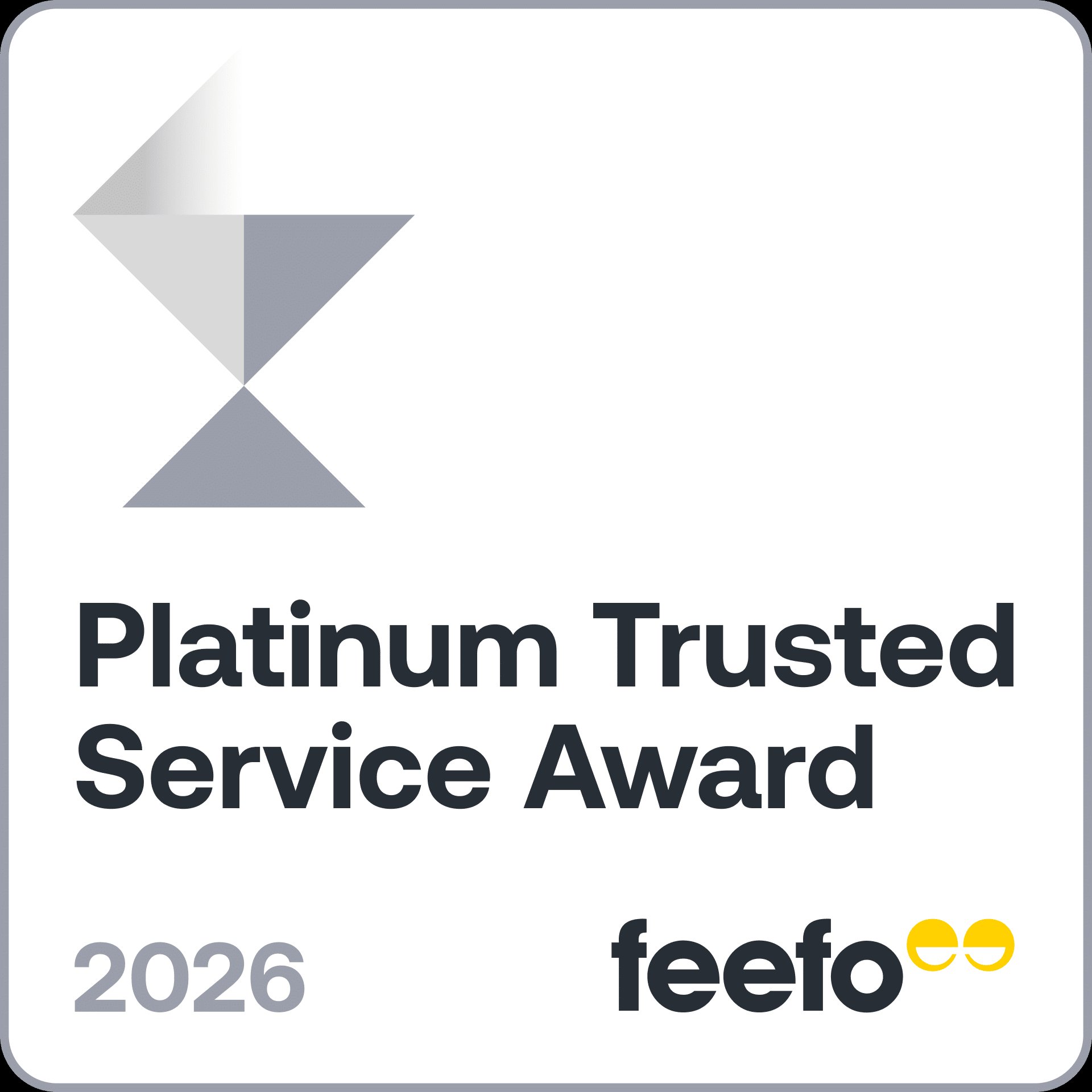 Feefo Platinum Trusted Service 2026